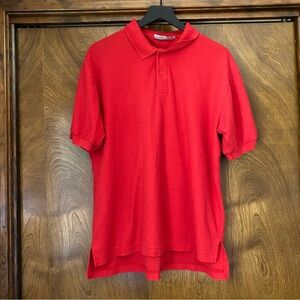 Vintage Men’s XL Levi’s Red Polo Short Sleeve Shirt 80s 90s Lightweight Collared